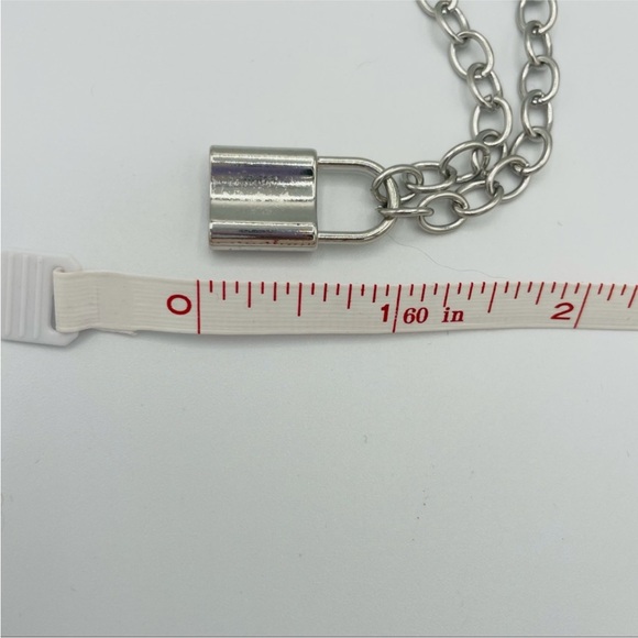 Stainless Steel Lock Necklace - Picture 5 of 9
